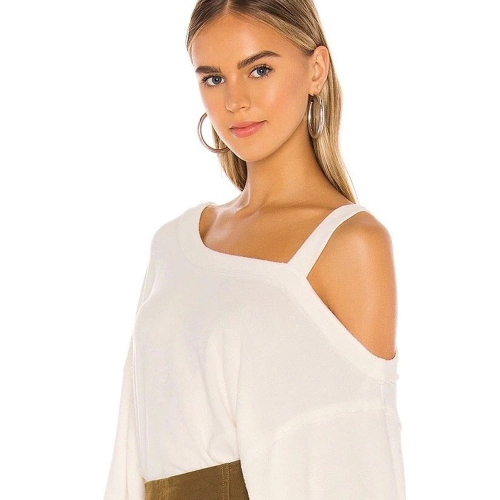 Free People Flaunt It Pullover Ivory - Picture 3 of 5